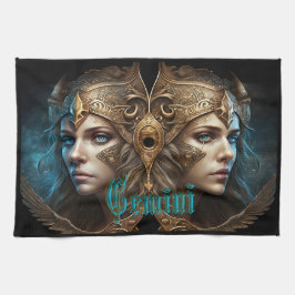 Gemini Zodiac-tecken Kökshandduk