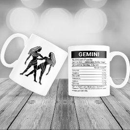 Gemini Zodiac-tecken med näringsbrist. Jumbo Mugg