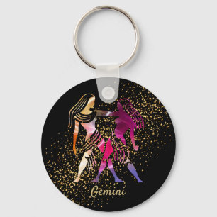 Gemini - Zodiac-tecken Nyckelring