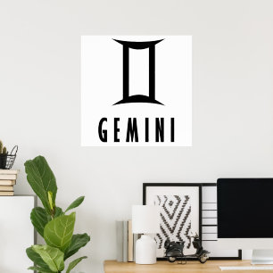 Gemini zodiac-tecken poster