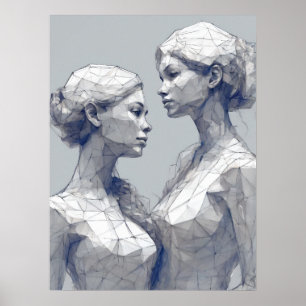 Gemini Zodiac-tecken Poster