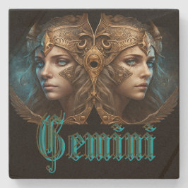 Gemini Zodiac-tecken Stenunderlägg