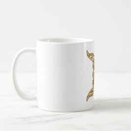 Gemini Zodiac - Tribal Guld Kaffemugg