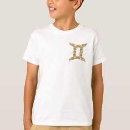 Gemini Zodiac - Tribal Guld T Shirt