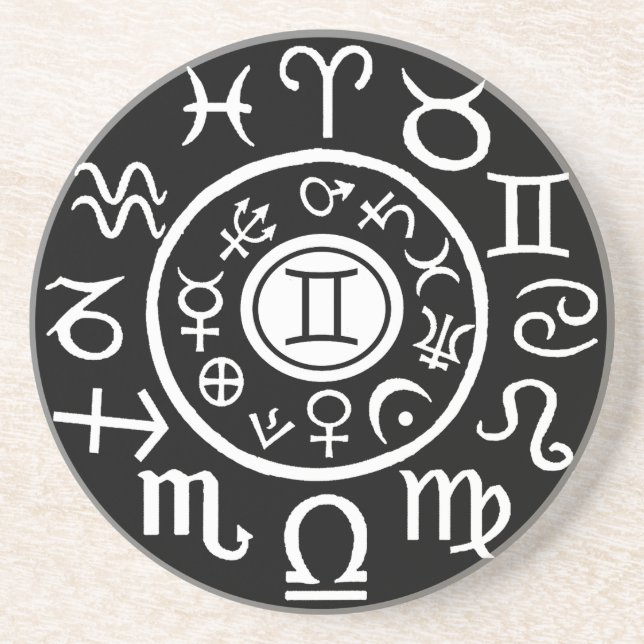 Gemini Zodiac Underlägg (Framsidan)