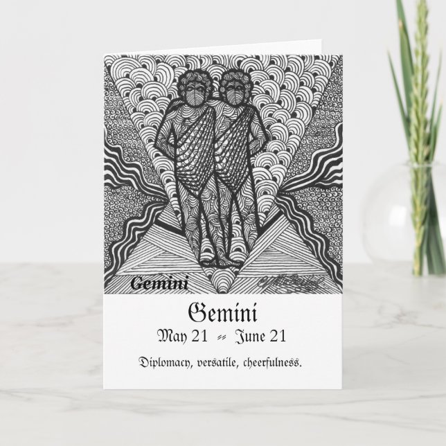 Gemini (Zodiac undertecknar), Kort (Framsida)