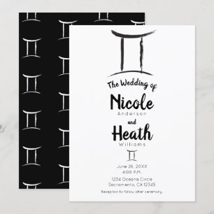 GEMINI Zodiak Astrologi Maj Juni Sommar Bröllop  Inbjudningar