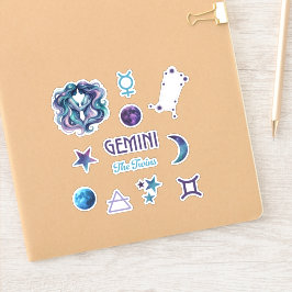 Gemini Zodiak Klistermärksamling Klistermärken