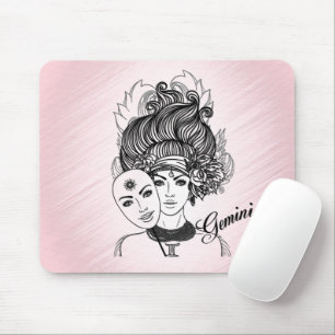 Gemini Zodiakussymbol och tecken Rosa Musmatta