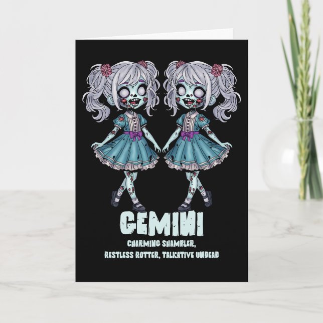 Gemini Zombies Kort (Framsida)
