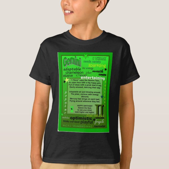 GEMINIFÖDELSEDAG T-SHIRT (Framsida)