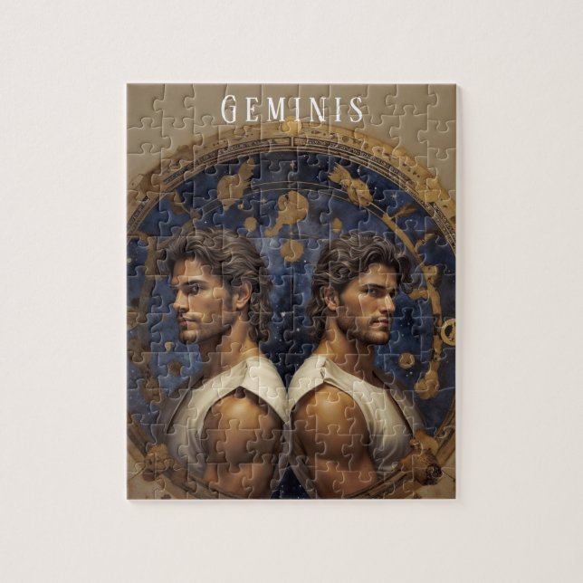 Geminis Male Jigasw Puzzle Pussel (Vertikal)