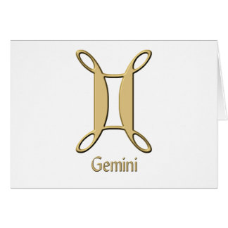 Geminisymbol Hälsningskort