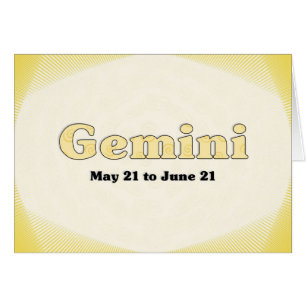 GeminiZodiac Hälsningskort