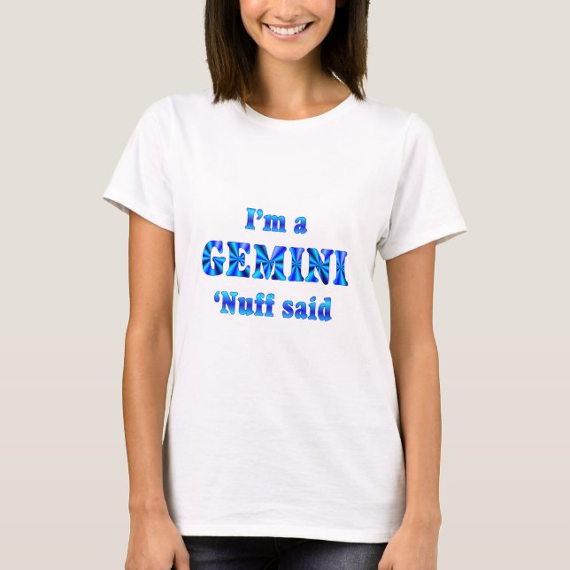 GeminiZodiac undertecknar T-shirt (Framsida)