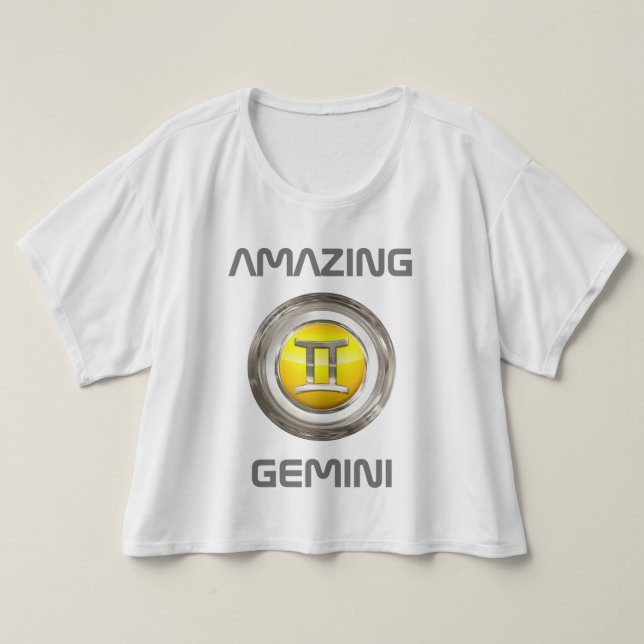 GeminiZodiac undertecknar Tee Shirt (Design framsida)