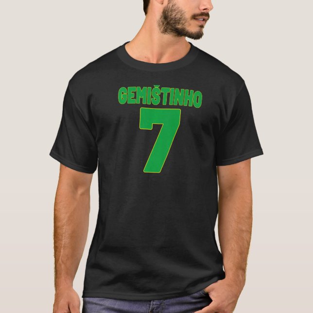 Gemišt och Football Gemištinho Bosna Hrvatska Srbi T Shirt (Framsida)