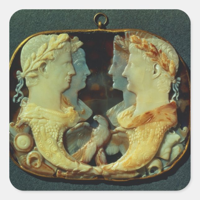 Gemma Claudia Fyrkantigt Klistermärke (Framsida)