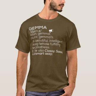 Gemma Namn Gemma Definition Gemma Female Namn Gemm T Shirt