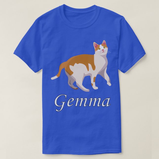 Gemma the Cute Cat T Shirt (Design framsida)