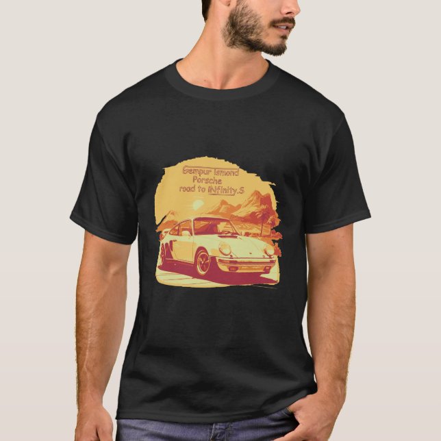 Gempur Ismond porsce road to Infinity T Shirt (Framsida)