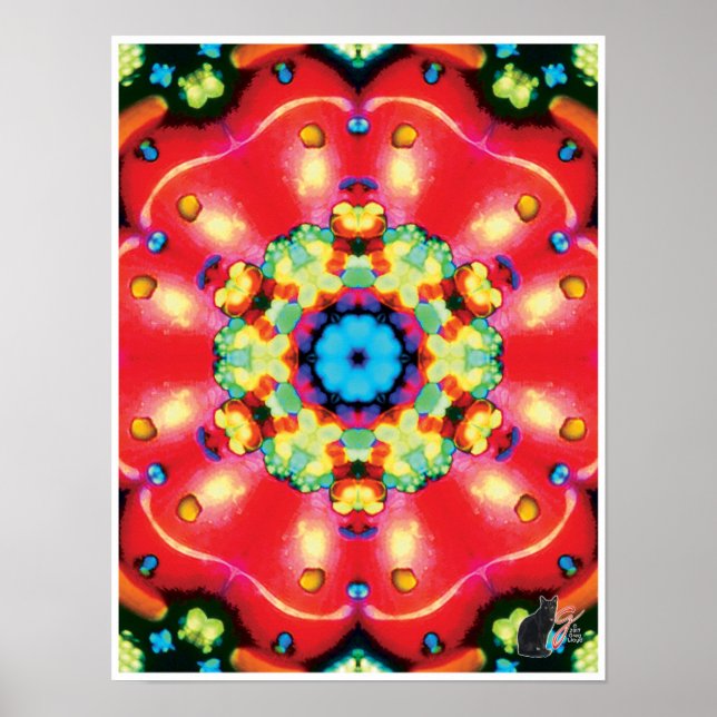 Gems Kinetic Collage Kaleidoscope Poster (Framsidan)