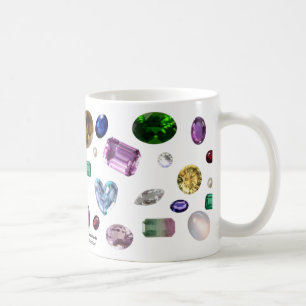 Gems på vit kaffemugg