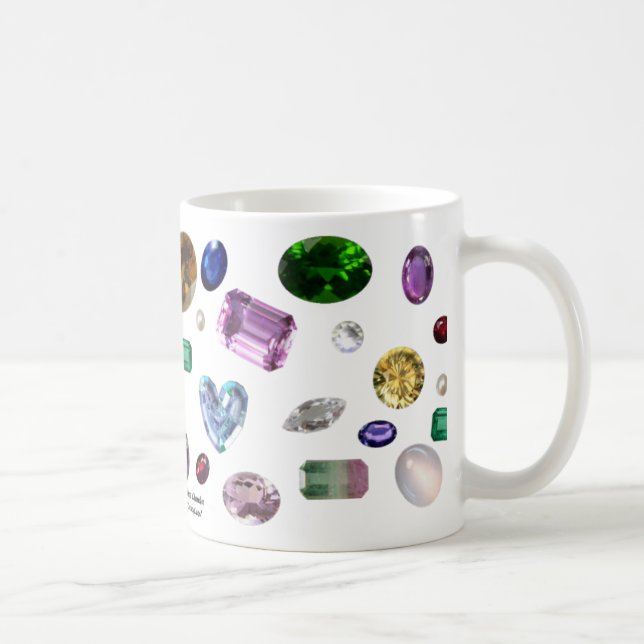 Gems på vit kaffemugg (Höger)