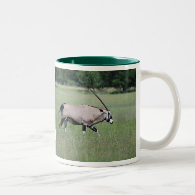 Gemsbok antelope Två-Tonad mugg (Höger)
