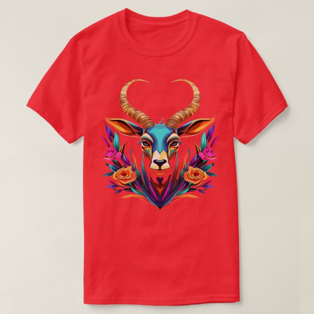 Gemsbok Smiling T Shirt (Design framsida)