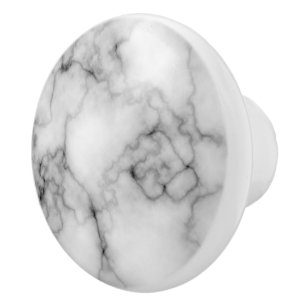 Gemstenmönster, grått/grå färg och vit marmore knopp