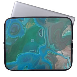 Gemstone Abstrakt Swirled Bright Färg Gem Laptop Fodral