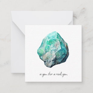 *~* Gemstone AP64 VARISCITE - platt anteckningskor Anteckningskort