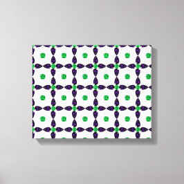 Gemstone Art, Grönt och Lila Canvastryck