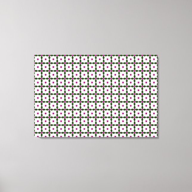 Gemstone Art, Lila Grönt Canvastryck (Framsida)