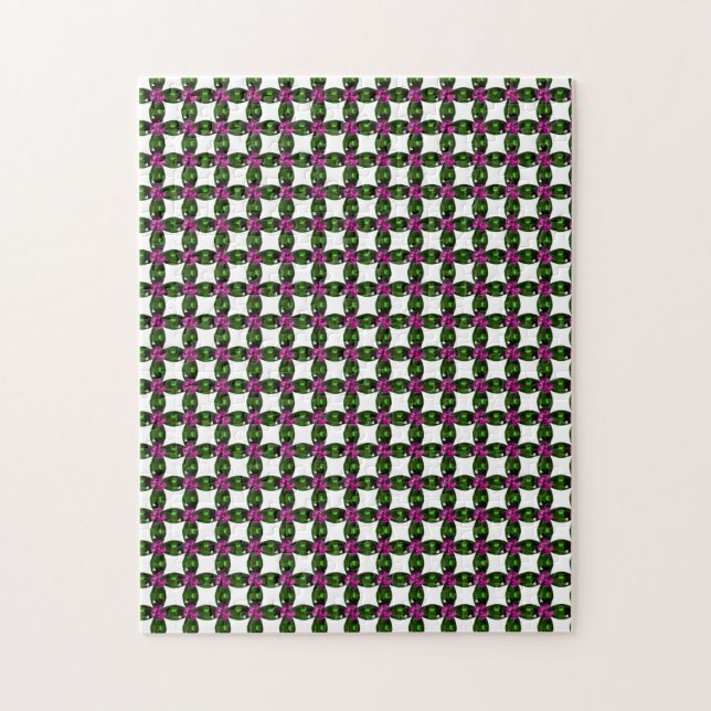 Gemstone Art, Lila Grönt Pussel (Vertikal)