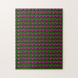 Gemstone Art, Lila Grönt Pussel