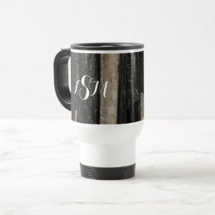 Gemstone Black White Lodrät Stripe Monogram Resemugg