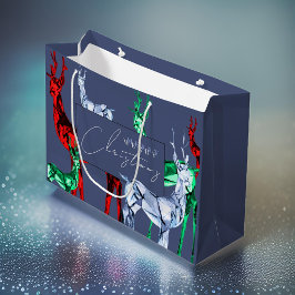 Gemstone Crystal Reindeer God jul Helgdag