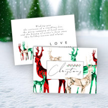 Gemstone Crystal Reindeer jul-Helgdag Card