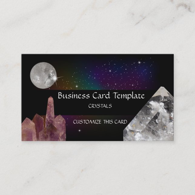 Gemstone & Crystals Visitkort (Framsida)