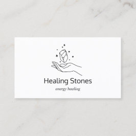 Gemstone Energy Crystal Healer Visitkort