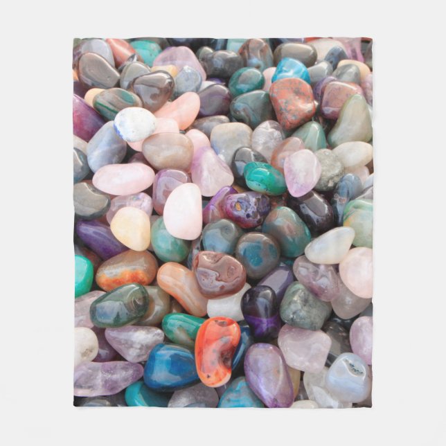 Gemstone-geologisk mineral fleecefilt (Framsidan)