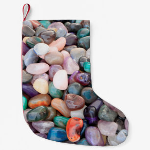 Gemstone-geologisk mineral liten julstrumpa