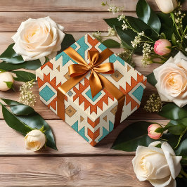 Gemstone-Inspired Native American Stil Tribal Presentpapper