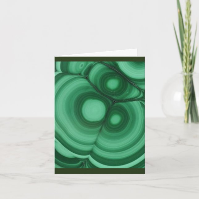 Gemstone Malachite Tack Kort (Framsida)