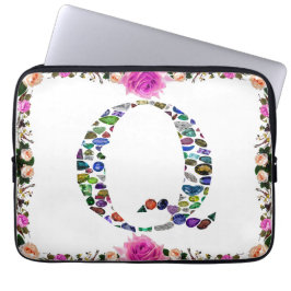 Gemstone Monogram Brev Q Laptop Fodral
