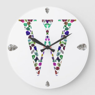 Gemstone Monogram Brev W Stor Klocka