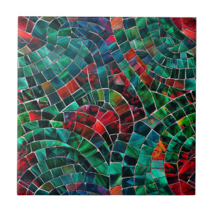 Gemstone Mosaic Ceramic Tile Kakelplatta