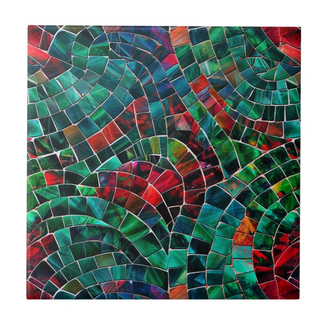 Gemstone Mosaic Ceramic Tile Kakelplatta (Framsidan)